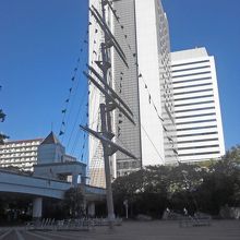 中央広場のマスト