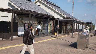 瀬戸内海に面したサービスエリア