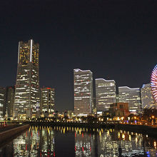 万国橋から見たみなとみらいの夜景