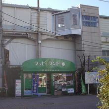 ラッピーランドと、JR武蔵野線吉川駅高架ホーム