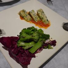 とても美味しい一品のコースです