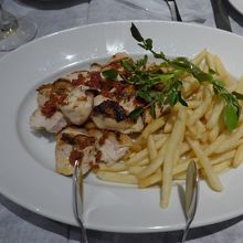 とても美味しい一品のコースです