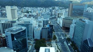 市役所２４階が展望ロビー