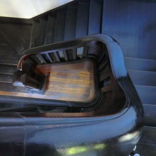 階段の手すりのカーブが美しいです