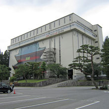 改修工事中の姿。