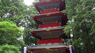 珍しい構造の五重塔