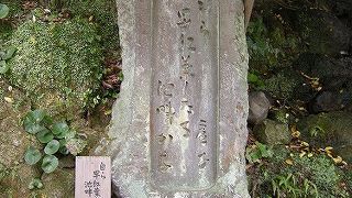 ひっそりたたずむ「高浜虚子」の句碑