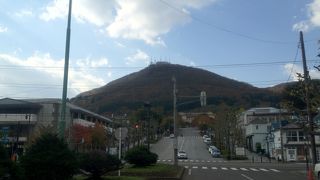 坂の上に函館山を、坂の下に函館港を