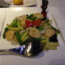 ホタテの炒め物