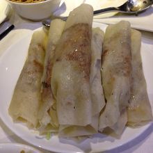 巻いてくれた北京ダック