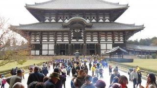 奈良時代に、聖武天皇が国力を尽くして建立した寺。