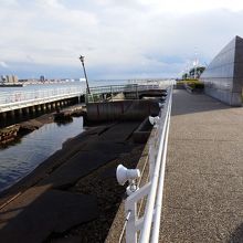 阪神淡路大震災で破壊された当時の岸壁　今の姿です
