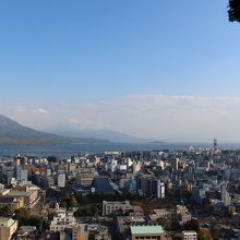 鹿児島市と桜島が一望できます！