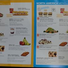 有料機内食のメニュー