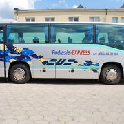 『Plus bus(旧Podlasie Express)』 ワルシャワ中心部やショパン空港まで直通