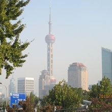 テレビ塔が見えます。