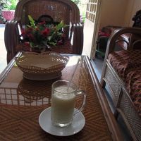 チェックイン時にはウエルカムドリンクのフルーツシェイクを