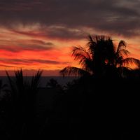 ホテルから見た夕焼け