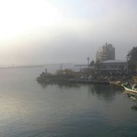 朝靄かかるオーシャンビュー