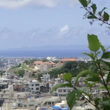 首里城が見えます