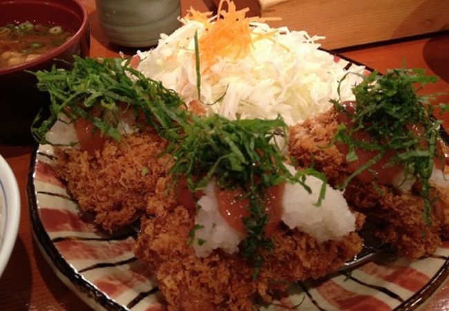 地元の特産物も使ったおいしい豚カツ屋さん