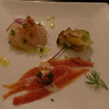 生ハムの前菜