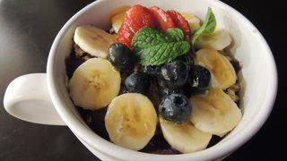 朝食にアサイーボール♪