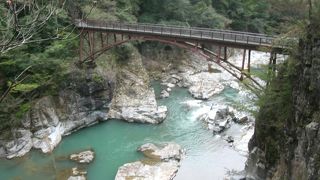 鬼怒川に架かるアーチ橋