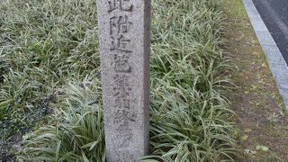 御堂筋の分離帯にあり