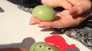 リトルグリーンメンのお団子がかわいい