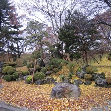 帰り際の庭もいいです