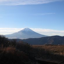 ここから富士山がきれいに見えます