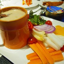 彩りスティックサラダ バーニャカウダソース