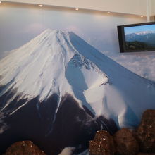 迫力ある富士山の姿が展示されていました