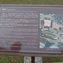 「漏刻門」の案内板