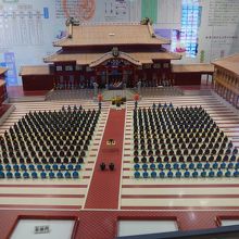 広場儀式の再現ミニチュア