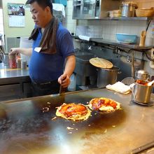 お好み焼きの出来上がり