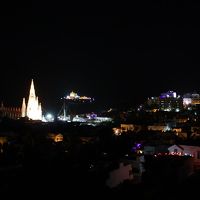 屋上からはカーニャクマリの街が見渡せます。夜景もバッチリ。