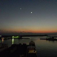 客室から見た夜景です。