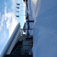 一面雪景色！雪用の靴がベターです。