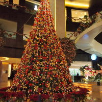 クリスマスシーズンなのでロビーには大きなツリー