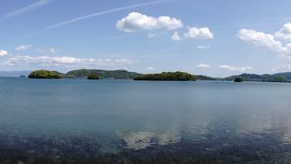 レンタカーで海に行きました。