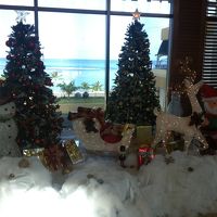 エントランスのクリスマスの飾り