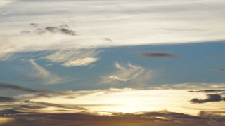 夕日を見えるビーチ