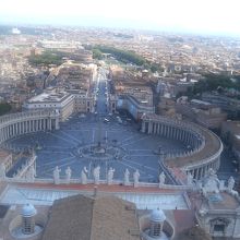 サンピエトロ寺院から見たローマ