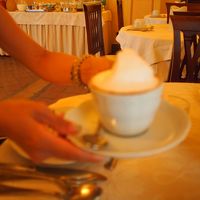 泡いっぱいのカプチーノ