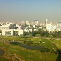 競馬場やゴルフコースの緑がきれい