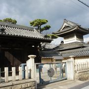 岸和田の古い町並みを代表する景観