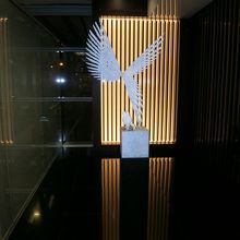 キャセイのシンボルがお出迎え(笑)