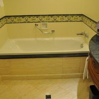 大きな浴槽もある